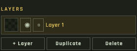 Layers list with visibility, lock, add, duplicate, and delete